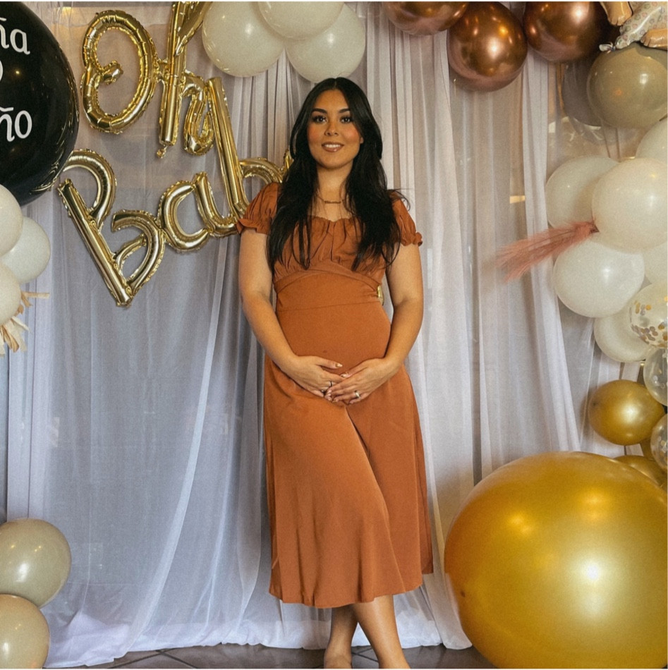 Baby shower outfit 🧸
Wearing a size M 
#babyshoweroutfit #babyshowerdress #maternity #falloutfit 

#LTKbaby #LTKfamily #LTKbump