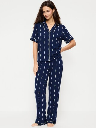 Sunday Sleep Knit Jersey Pant Set | Old Navy (US)