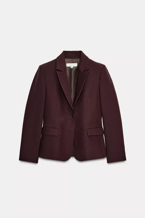 FITTED BLAZER WITH SHOULDER PADS | Zara US