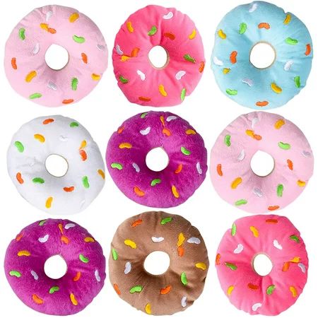 Plush Donuts with Sprinkles - (Pack of 12) 1 Dozen Stuffed Donut Pillow Toy Party Favors, Donut Part | Walmart (US)
