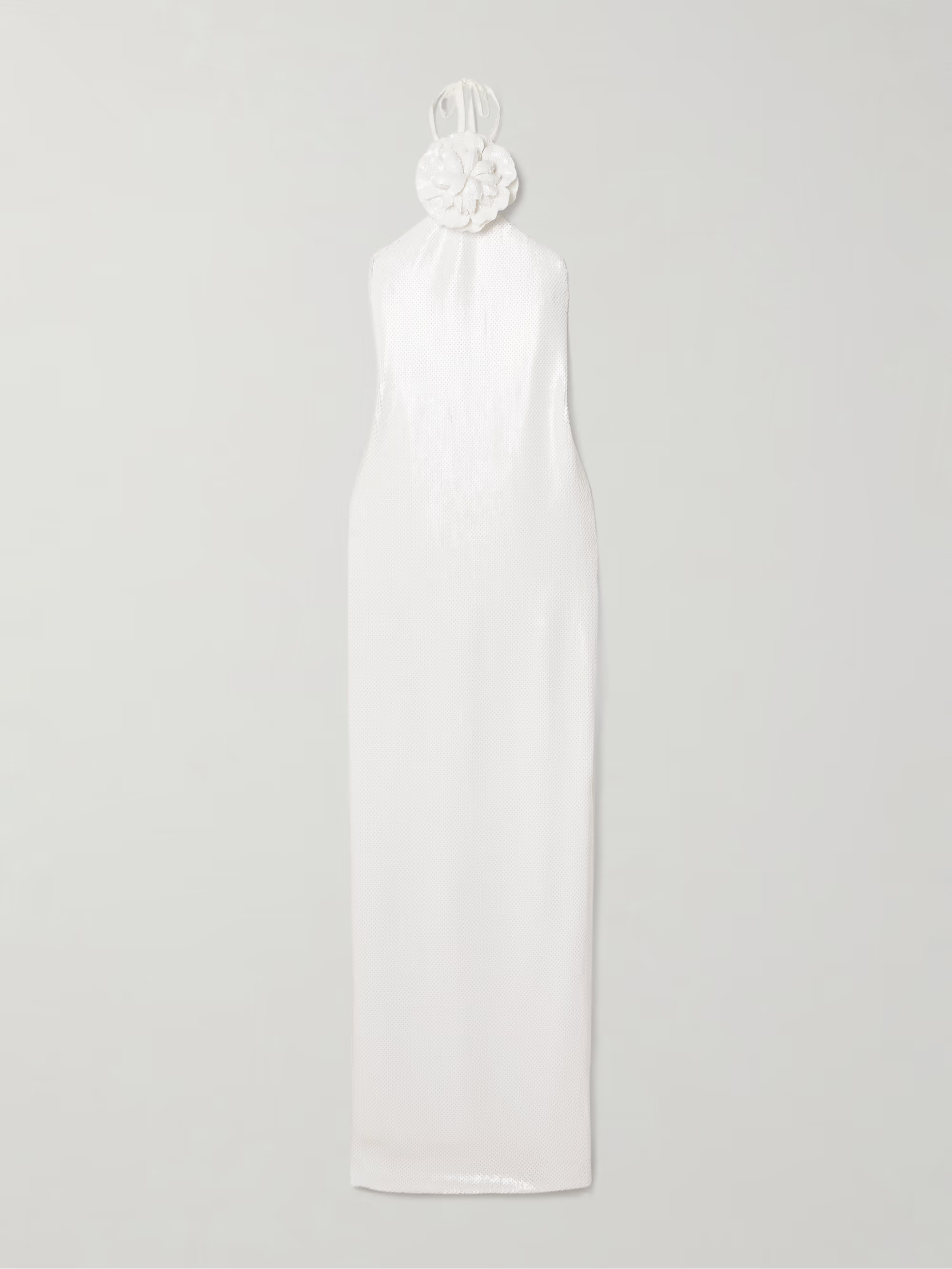 Embellished sequined tulle halterneck gown | NET-A-PORTER (US)