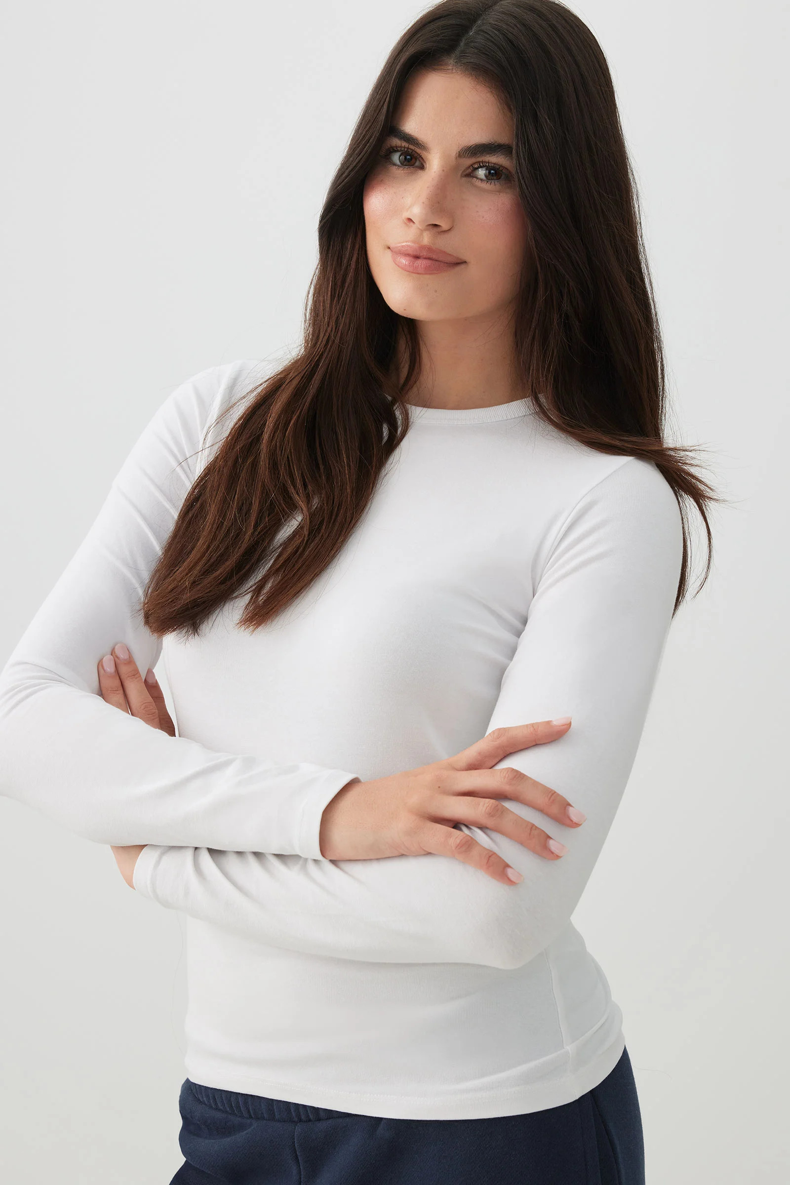 Basic Fitted Long Sleeve T-Shirt | Ardene