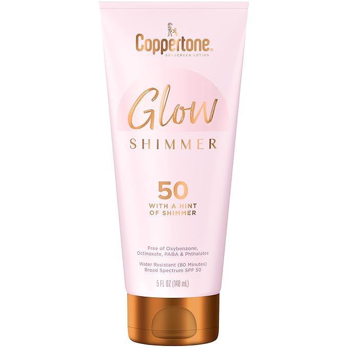 Coppertone Glow with Shimmer Sunscreen Lotion SPF 50, Water Resistant Sunscreen, Broad Spectrum S... | Amazon (US)
