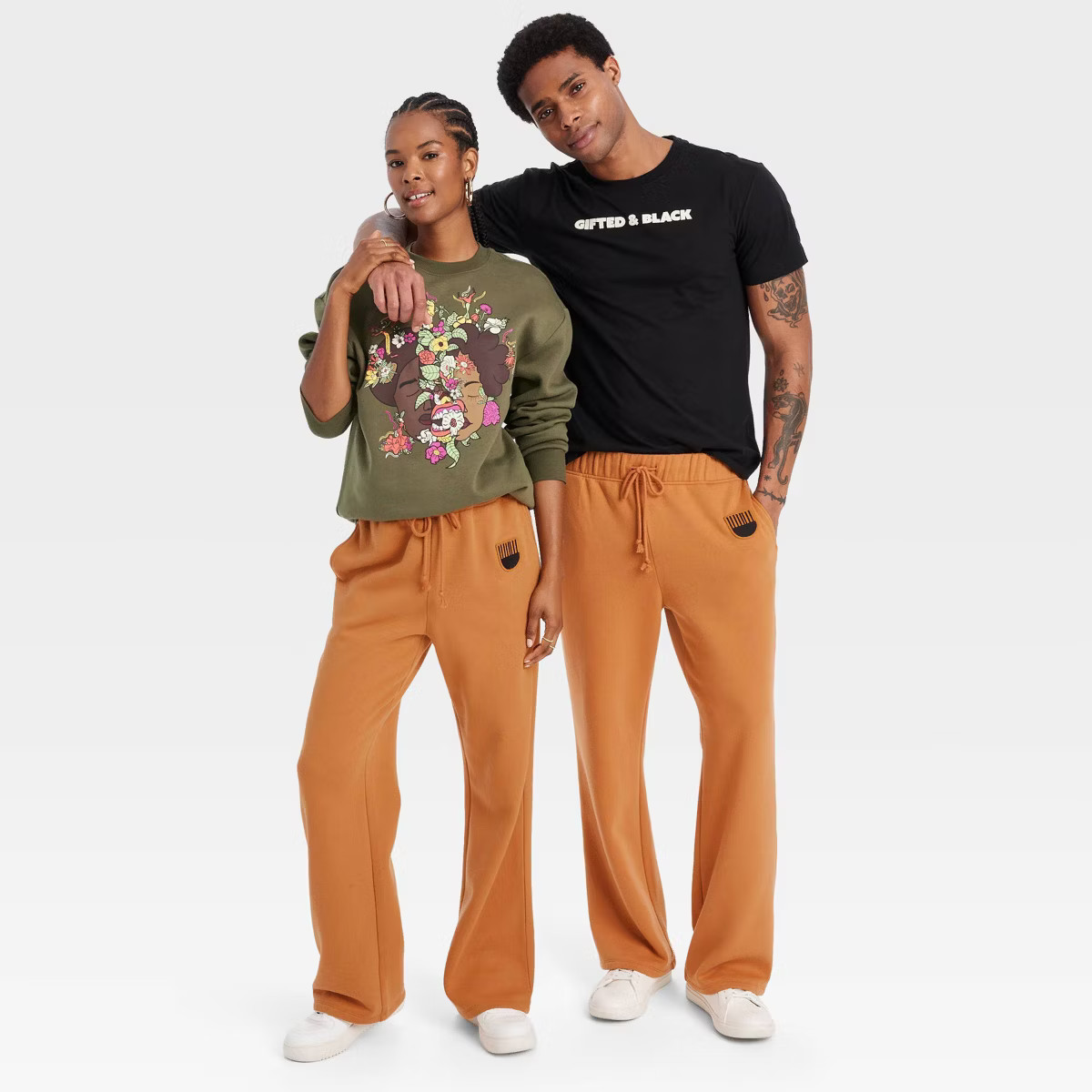 Black History Month Adult Wide Leg Pull-On Pants - Brown | Target