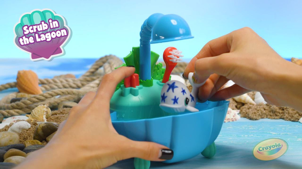 Crayola Scribble Scrubbie Ocean Lagoon Toy Set, Coloring Gift for Girls and Boys, Shark Toy for K... | Walmart (US)