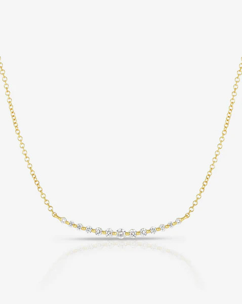 Graduated Single Prong Diamond Necklace | Ring Concierge