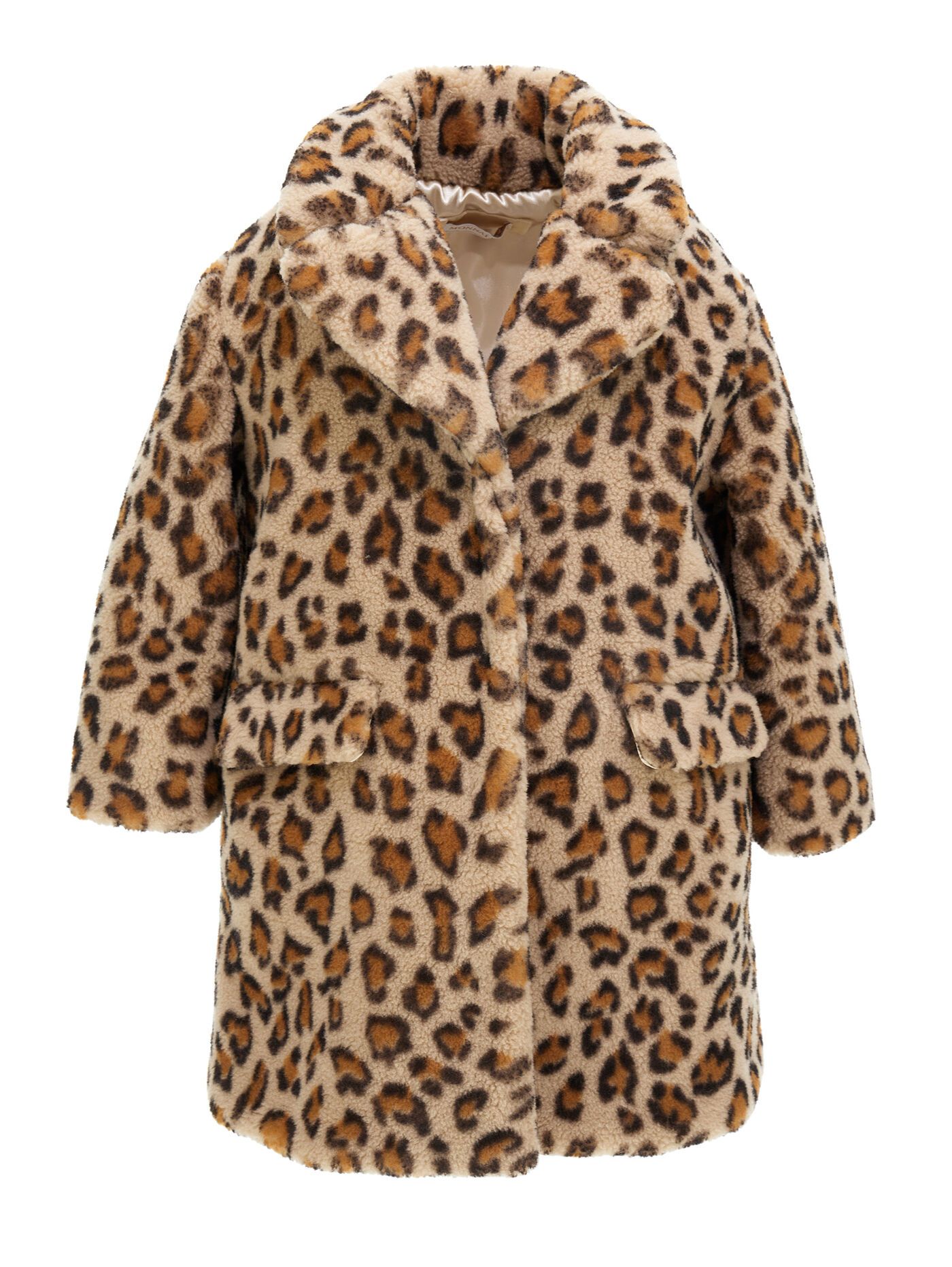 Animal print plush coat | Monnalisa