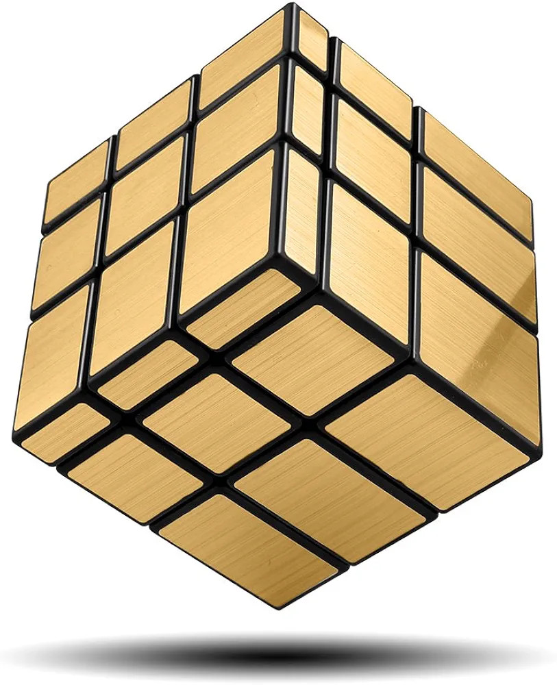 Amazon.com: D-FantiX Shengshou Mirror Cube 3x3 Speed Cube Gold Mirror Blocks Cube 3x3x3 Different... | Amazon (US)