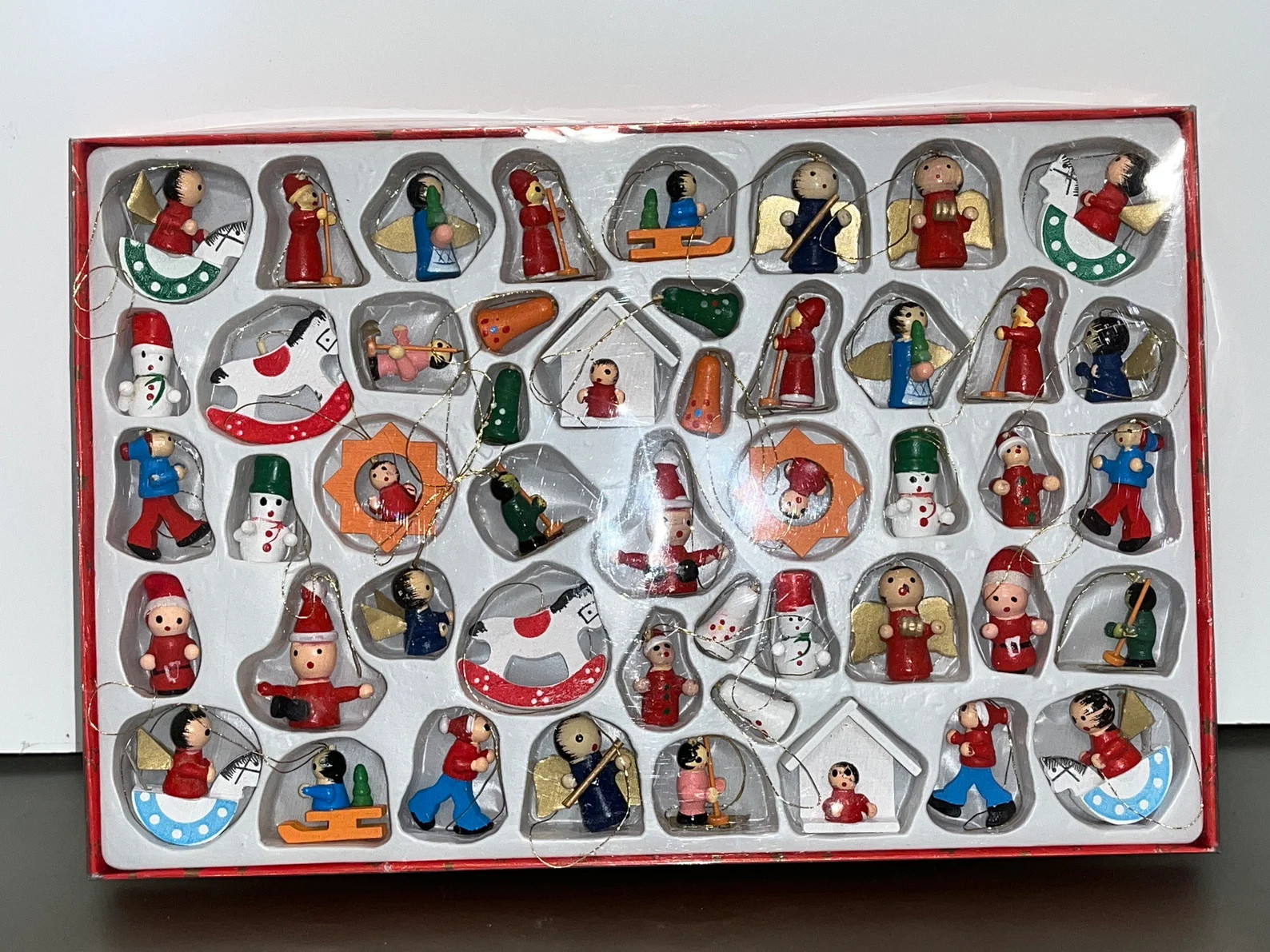 48 Kurt Adler Wooden Ornaments, Kurt Adler Wooden Mini Christmas Ornaments, 1 1/2" Wooden Ornamen... | Etsy (US)