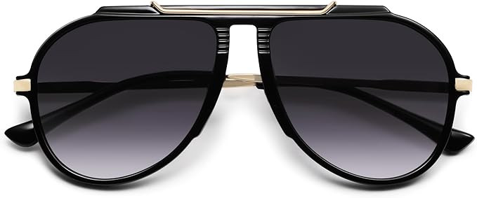 SOJOS Retro Oversized 70s 90s Aviator Sunglasses for Women Men Trendy Vintage Square Sun Glasses ... | Amazon (US)