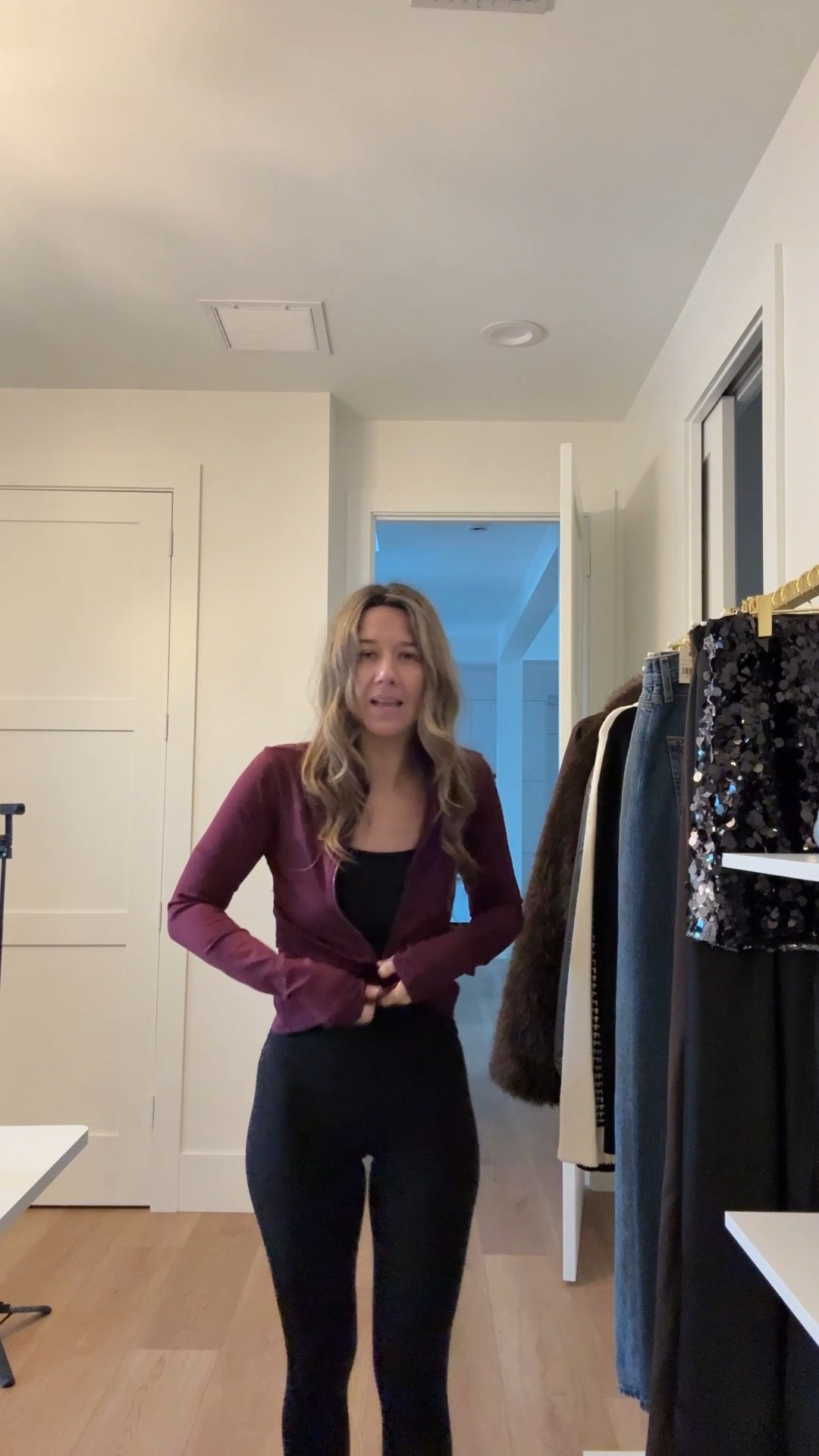 GRWM for a cold walk
Maybe rain
Tank small
Leggings 2
Zip up medium
Jacket medium


#LTKSeasonal #LTKActive #LTKOver40