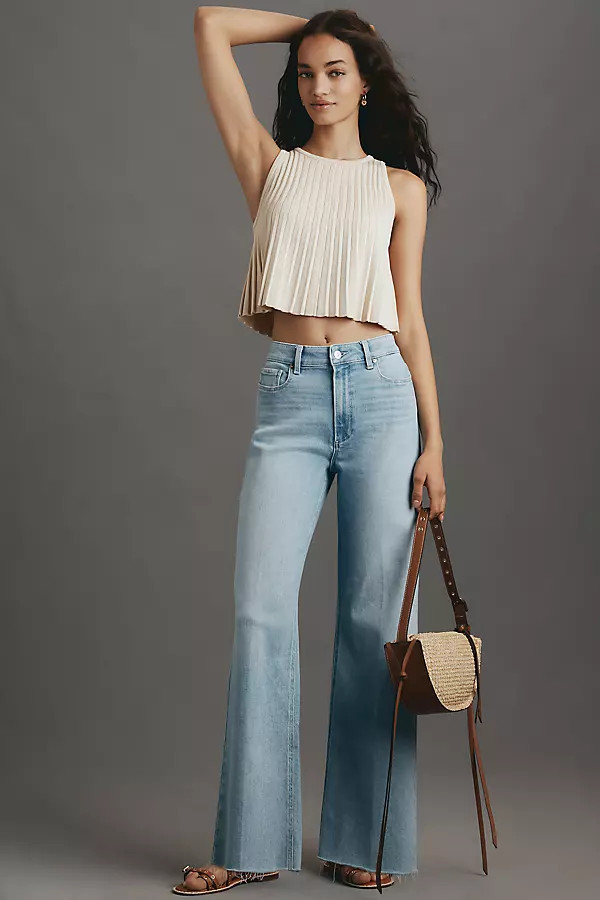 PAIGE Anessa High-Rise Wide-Leg Jeans | Anthropologie (US)