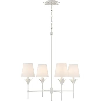 Crystorama Broche 4 Light Matte White Chandelier | Amazon (US)