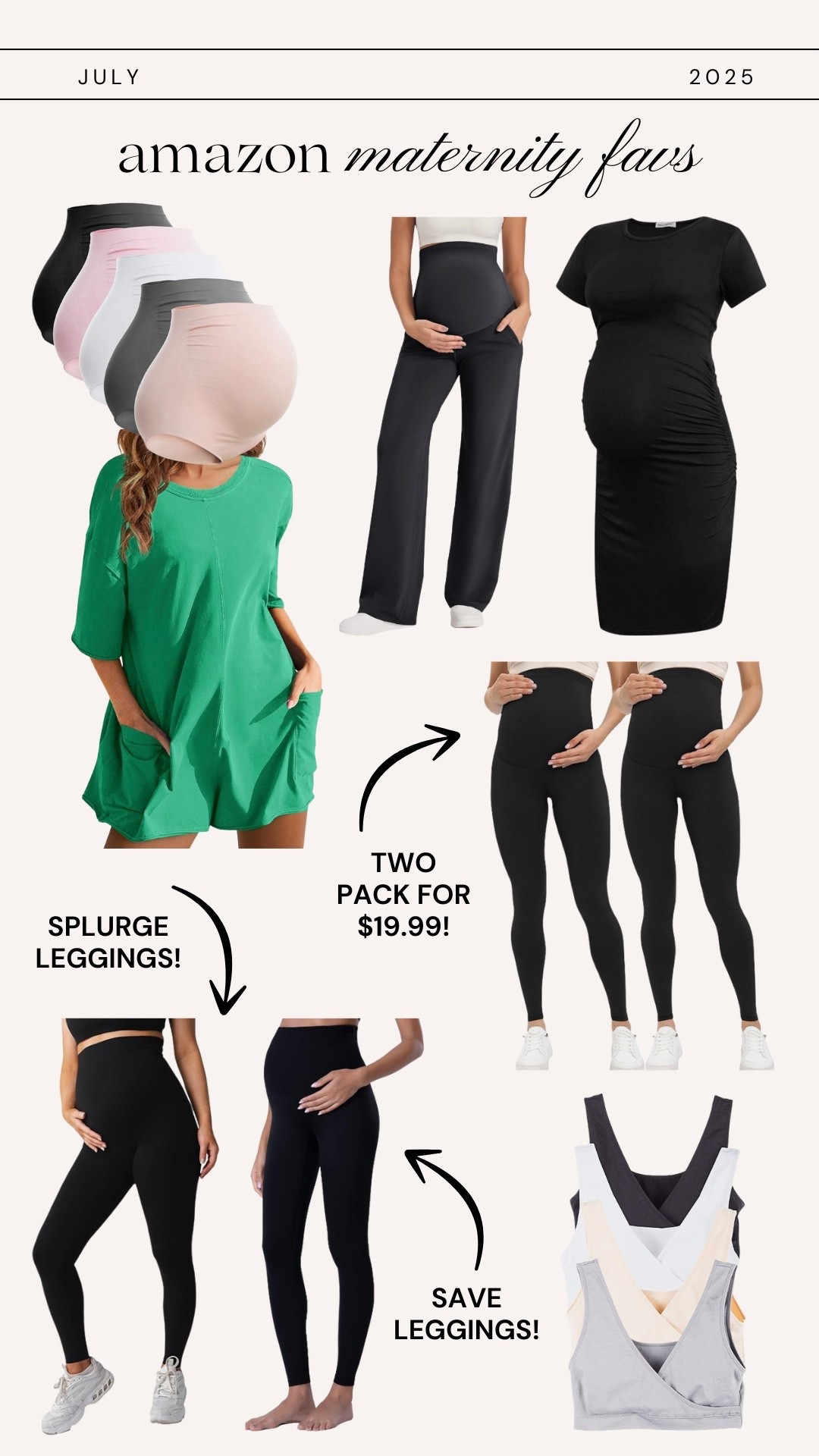 Amazon Maternity Favs // Maternity Leggings // Amazon Maternity // Postpartum Underwear // New Mom Favs // Nursing Bras

#LTKBump #LTKBaby