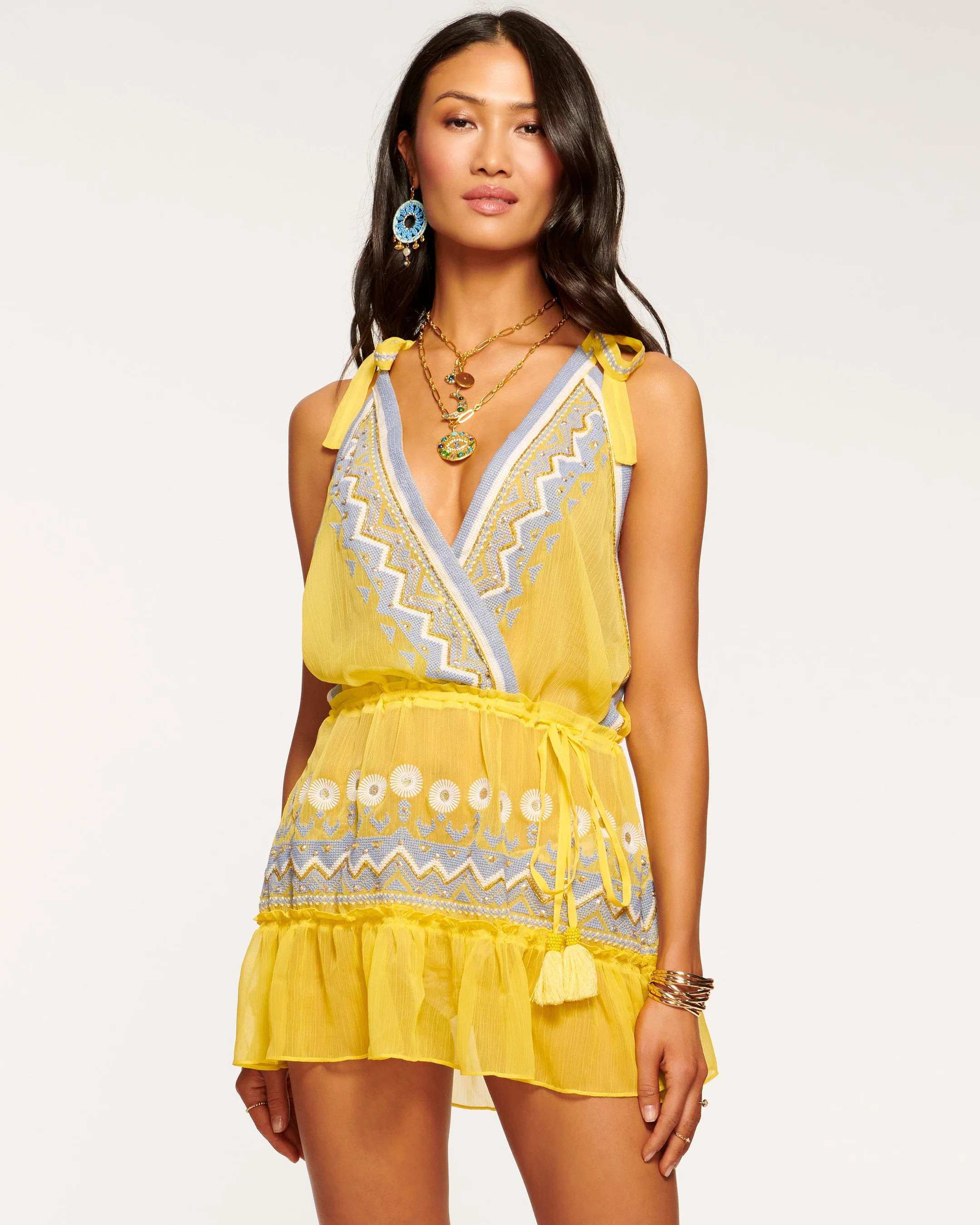 Cheri Embellished Coverup Dress | Ramy Brook
