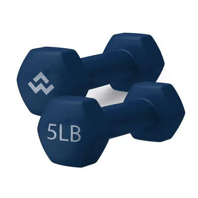 WECARE Neoprene Dumbells 2pc - Blue 5lbs | Target