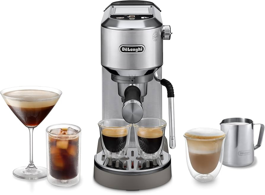 De'Longhi Dedica Duo - Perfetto Kompakte Siebtr\u00e4germaschine Espressomaschine mit Soft-Touch-... | Amazon (DE)