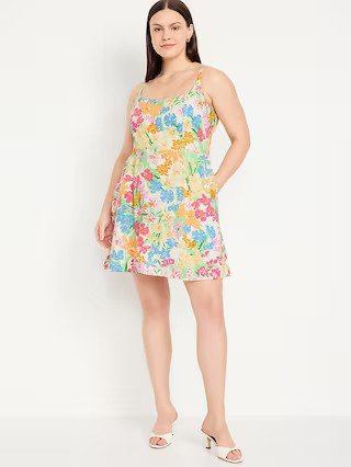 Fit & Flare Cami Mini Dress | Old Navy (US)