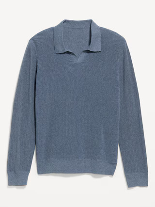Long-Sleeve Sweater-Knit Polo | Old Navy (US)