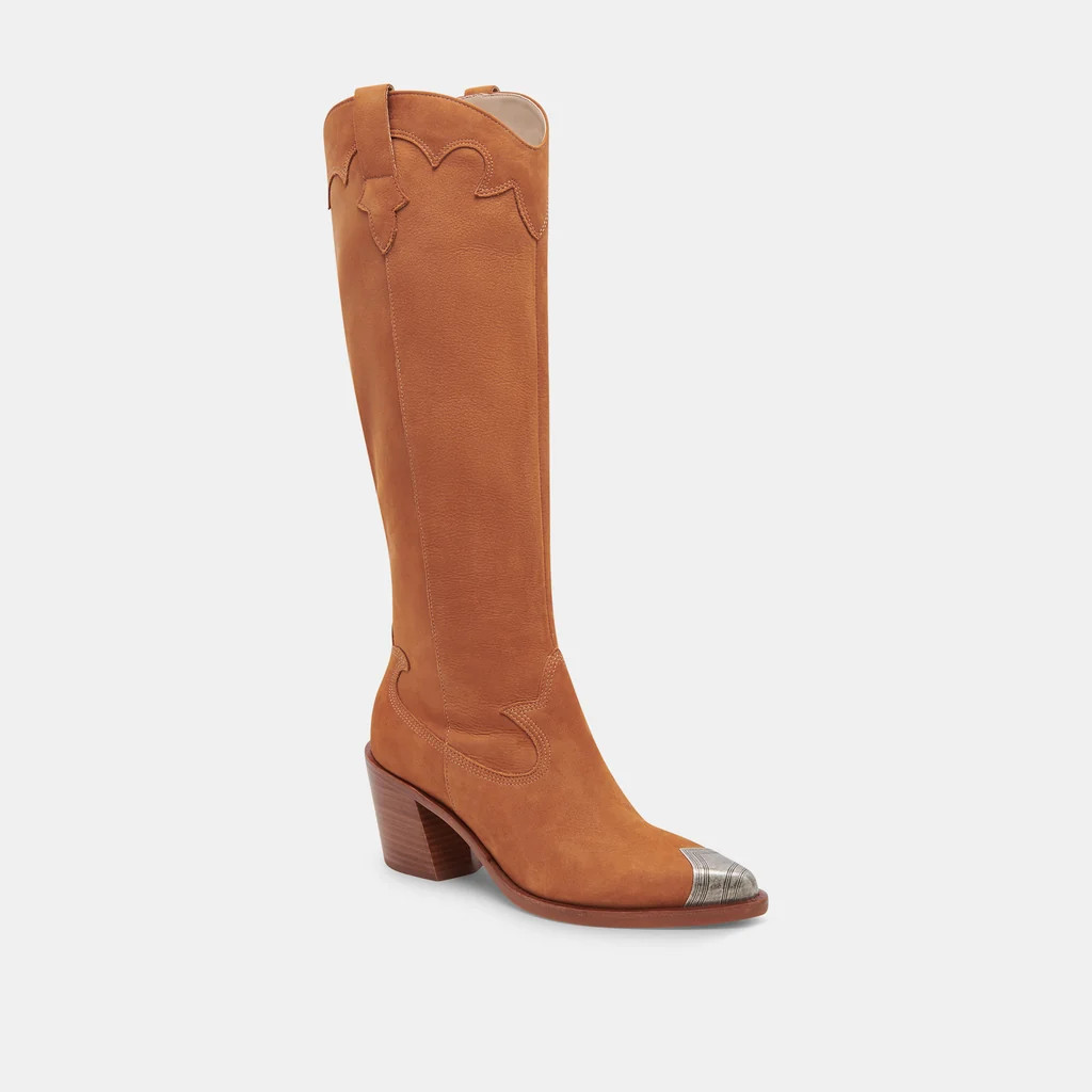 KAMRYN BOOTS PRALINE NUBUCK | DolceVita.com