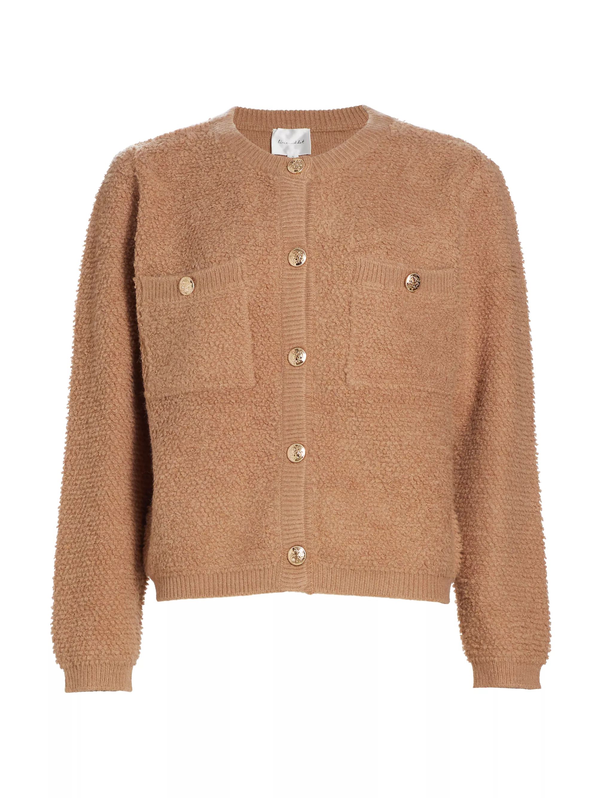 Khloe Bouclé-Knit Cardigan | Saks Fifth Avenue