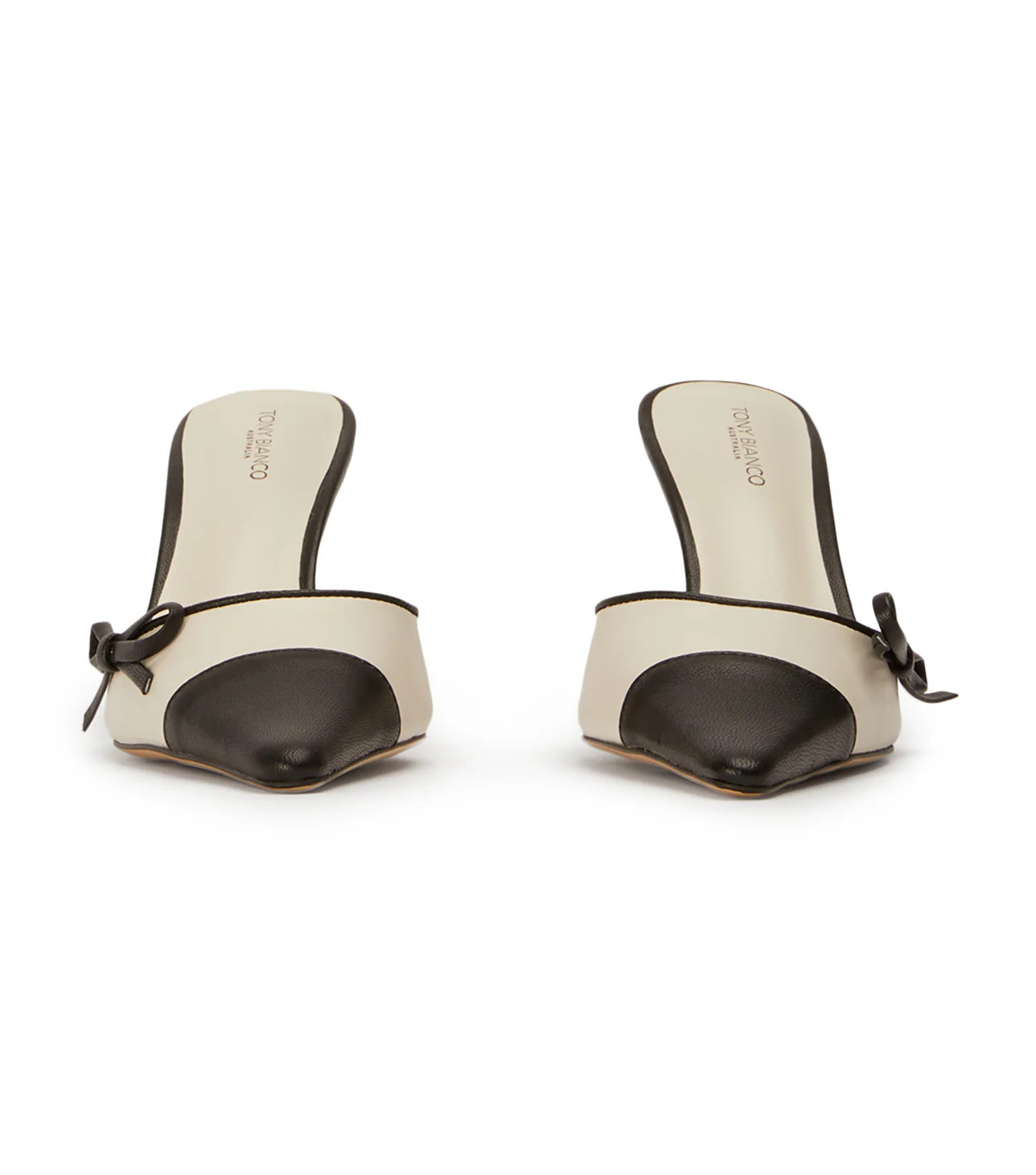 Shirley Bone/Black Heels | Tony Bianco US