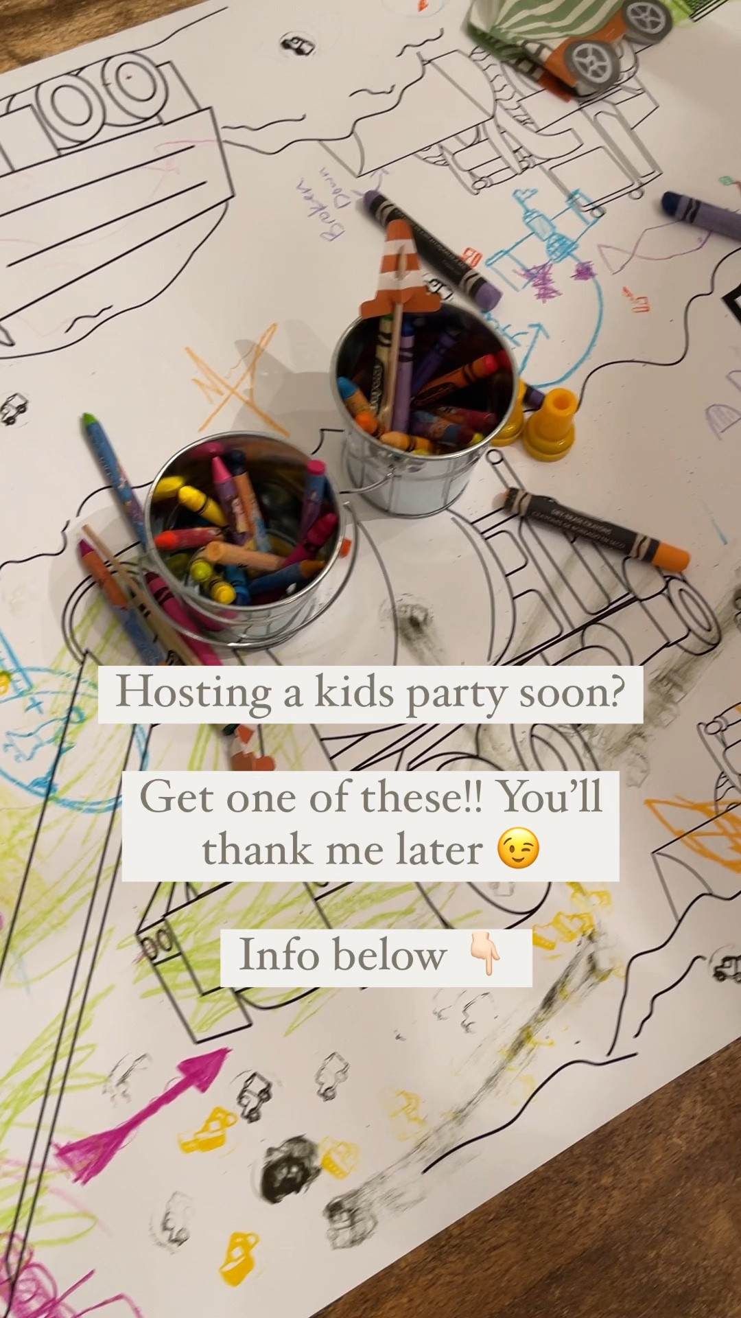 This came in handy at our boys birthday party!! Served as an activity for everyone- even the adults joined in! 😝👷🏼💛🖍️

#LTKkids #LTKfamily #LTKparties