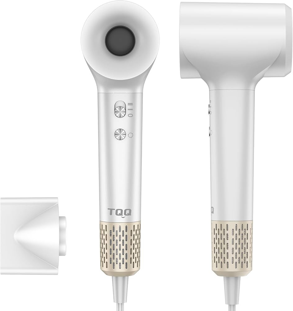 TQQ Hair Dryer, 200 Million Negative Ionic Hairdryer, 110, 000 RPM High Speed Brushless Motor Blo... | Amazon (UK)
