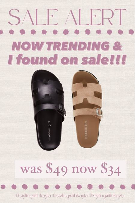 Madden girl, designer dupe sandals on sale for $34!! These are currently trending for Summer😍

#LTKShoeCrush #LTKSeasonal #LTKSaleAlert