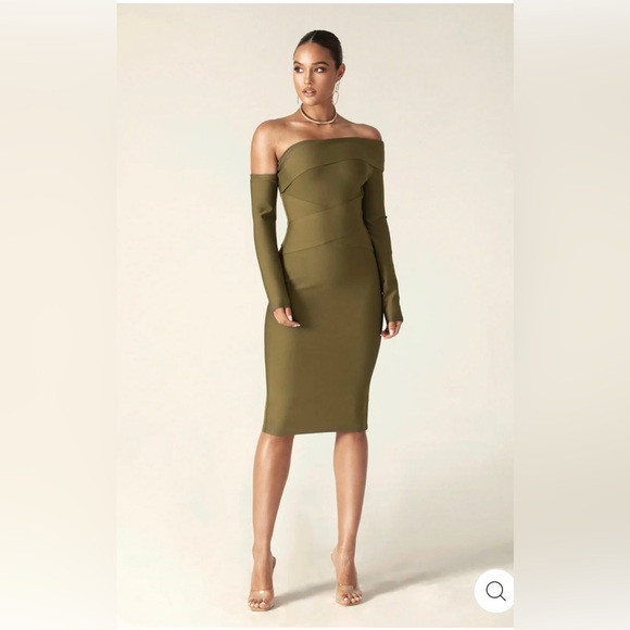 Shiva Bandage Dress (Olive green) | Poshmark
