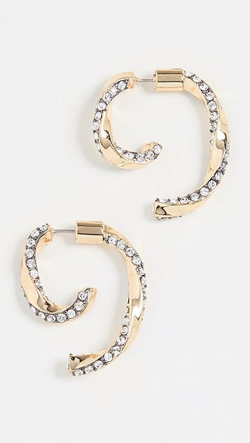 Twisted Pave Luna Earrings | Shopbop