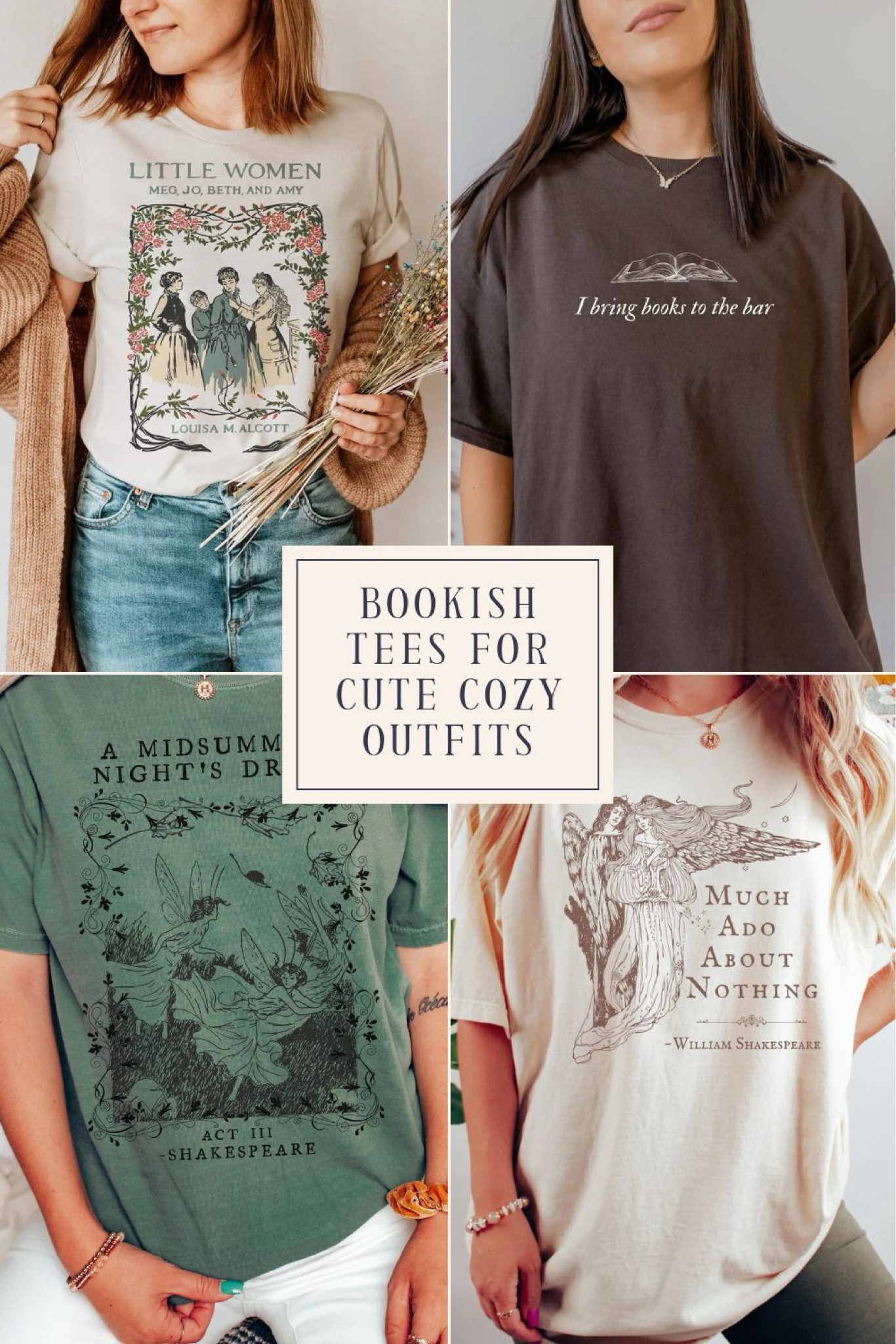 Book Lover Gifts: Literary Graphic Tees & Bookish Aesthetic T-Shirts for Readers 📚 Looking for a great gift for the book lovers in your life? Give the readers in your life the perfect book reader aesthetic graphic tee! These literary tees are the start of any cool outfit, especially cute cozy outfits for fall, and ideal for cuddling up with a good book! With a range of styles featuring literary quote tees, Jane Austen themed styles, minimalist bookworm tops, and more, this guide to the best graphic tees for book lovers has something for everyone! Click through to see the best tees and follow for more unique gifts for readers, including bookish gift basket ideas and more!

#LTKSeasonal #LTKStyleTip #LTKMidsize