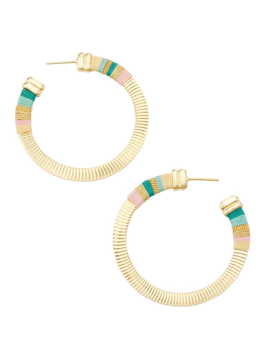 Disco Massai Goldtone Hoop Earrings | Saks Fifth Avenue