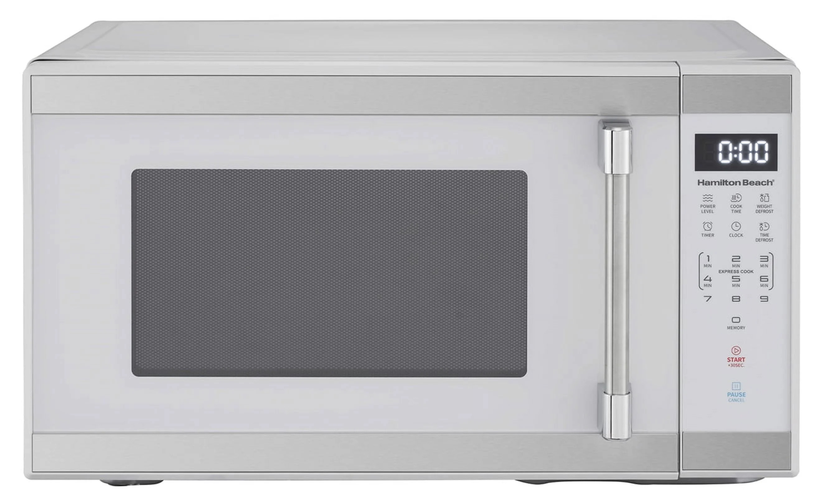Hamilton Beach 1.1 cu. ft. Countertop Microwave Oven, 1000 Watts, White Stainless Steel - Walmart... | Walmart (US)