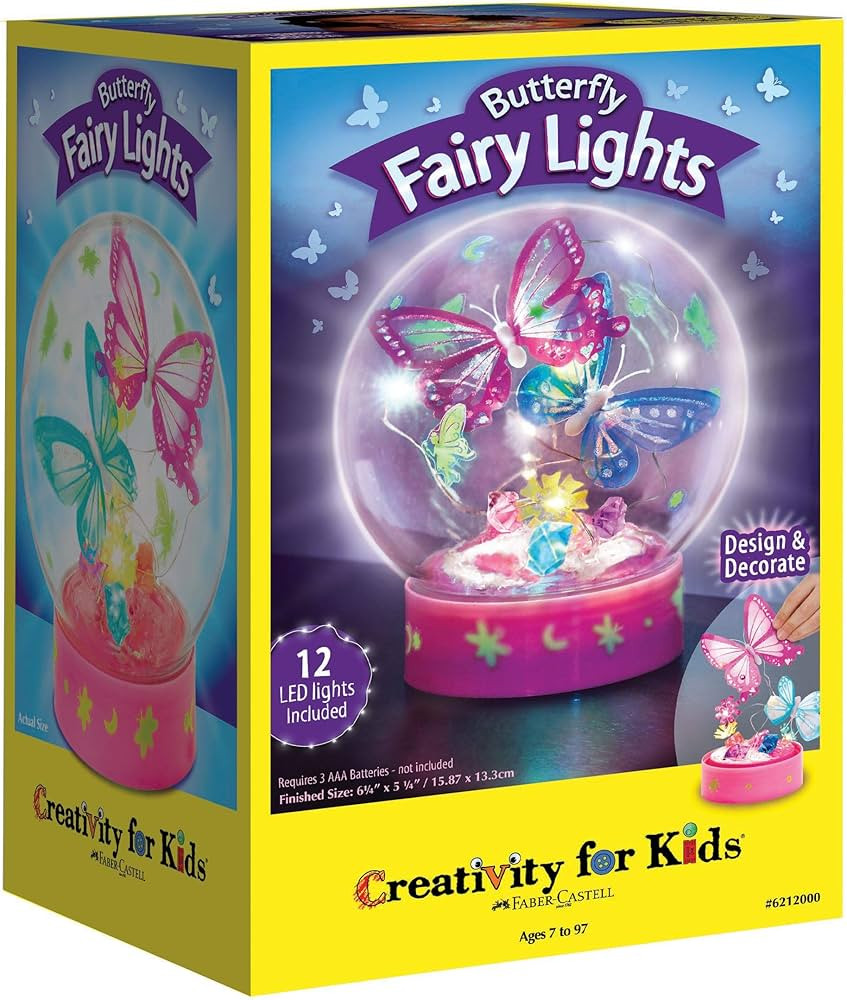 Creativity for Kids Butterfly Fairy Lights Craft Kit - Makes 1 Butterfly Night Light for Kids | Amazon (US)