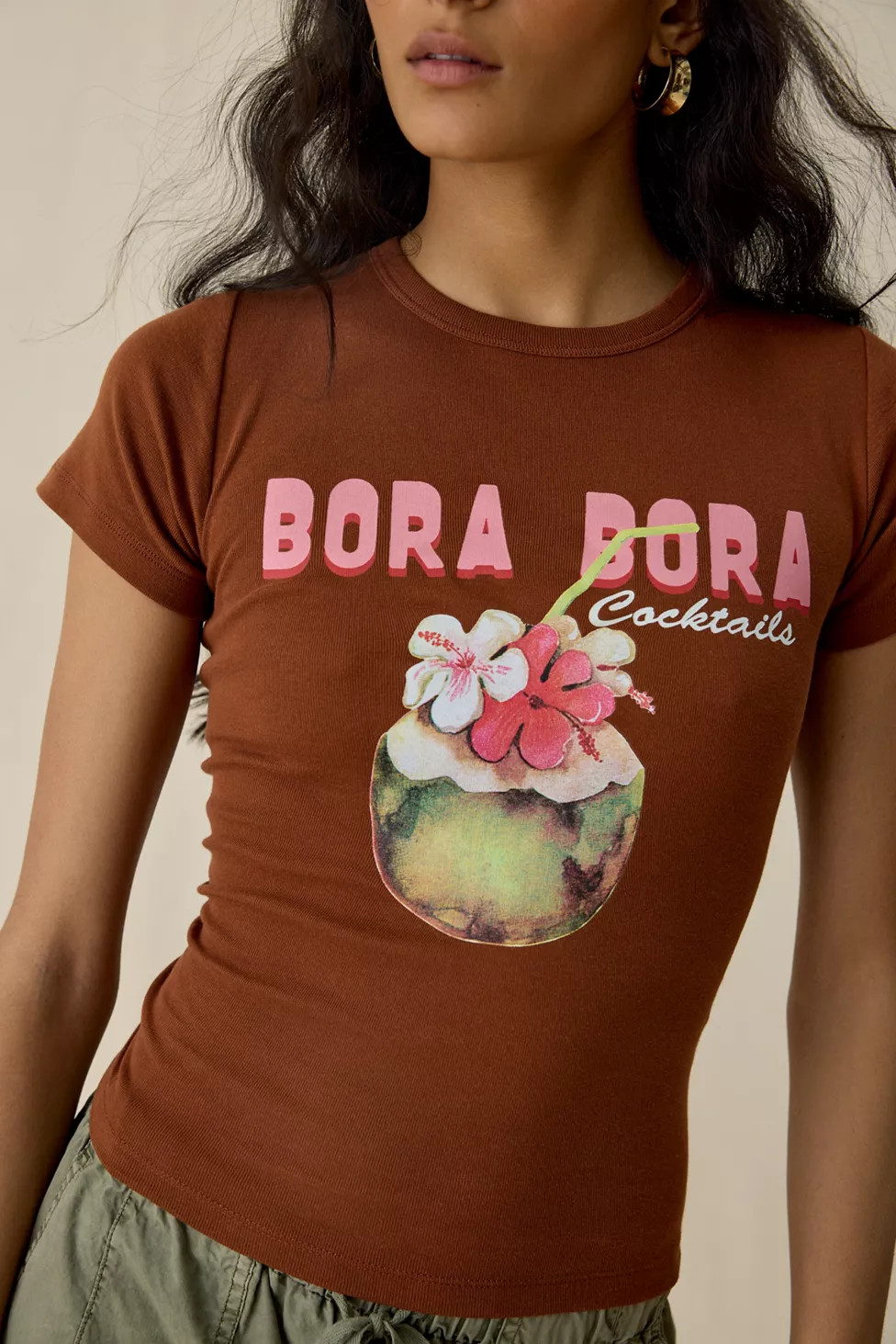 Bora Bora Graphic Cotton Slim Tee | Urban Outfitters (US and RoW)