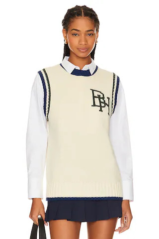 Beverly Hills x REVOLVE Collegiate Vest in Ivory from Revolve.com | Revolve Clothing (Global)