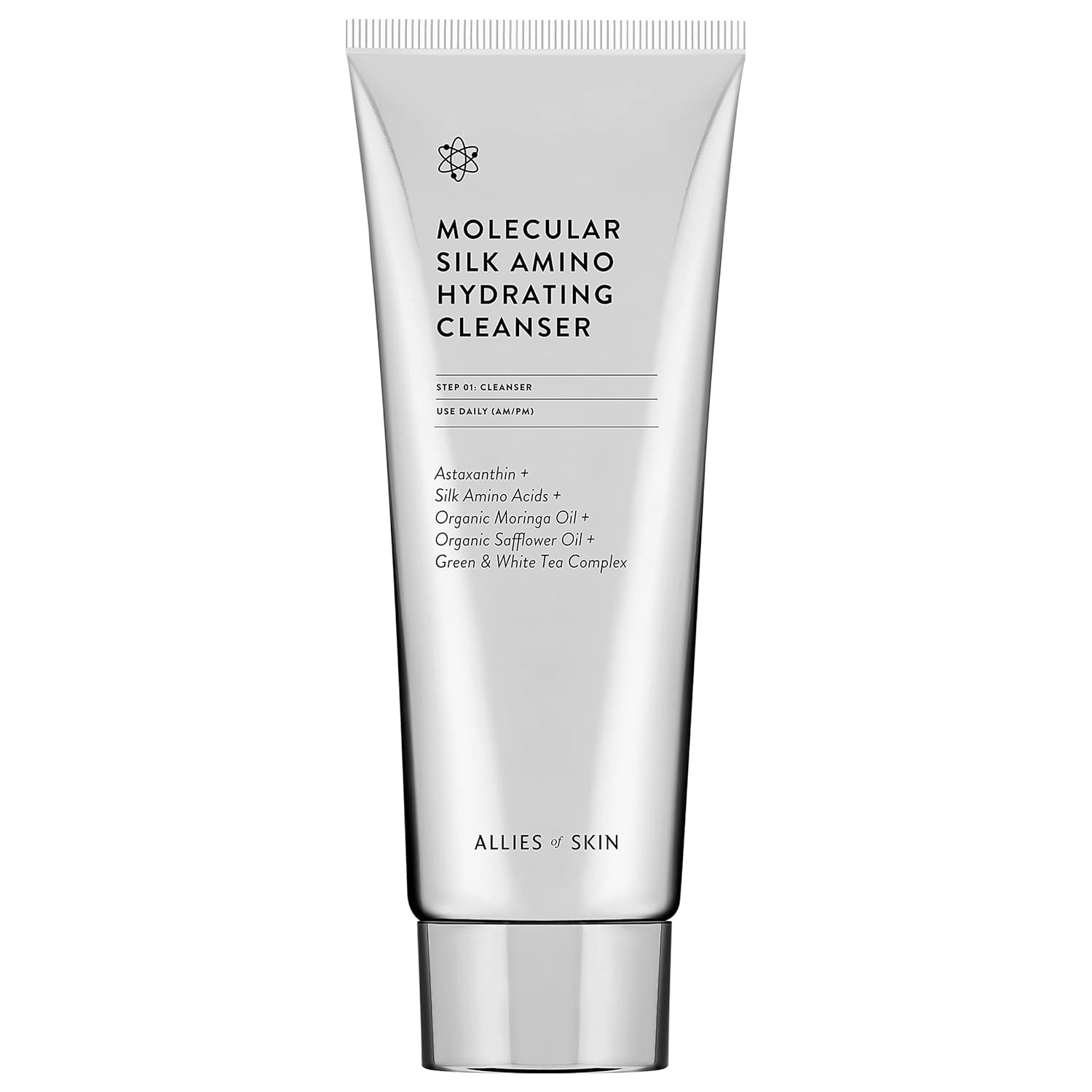 Allies of Skin Molecular Silk Amino Hydrating Cleanser: Hyaluronic Acid, Ceramides, Safflower & M... | Amazon (US)