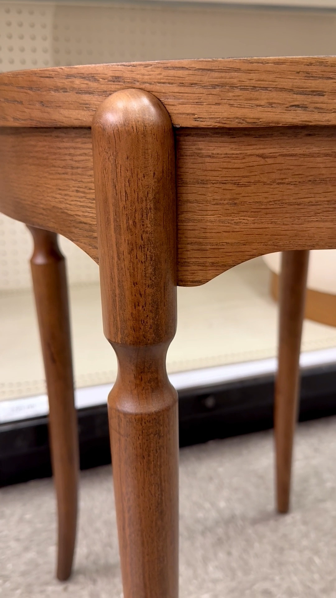 What a sweet side table. I’m loving how the legs flare out towards the bottom….plus the stain color is warm and compliments the wood grain beautifully. Use it between two chairs in the living room, as an end table for the couch, in the bedroom as a nightstand, or in the entryway.

And if you’re a mosaic artist, this would also make a fun substrate for your tile work! For mosaic tips, tutorials + inspiration please visit my YouTube channel: YouTube.com/julieweilbacher, and follow @julieweilbacher on Instagram.

#accenttable #sidetable #woodtable #endtable #target #roundtable #smallspacefurniture #mosaic #smallspacetable #roundwoodtable

#LTKHome #LTKSeasonal