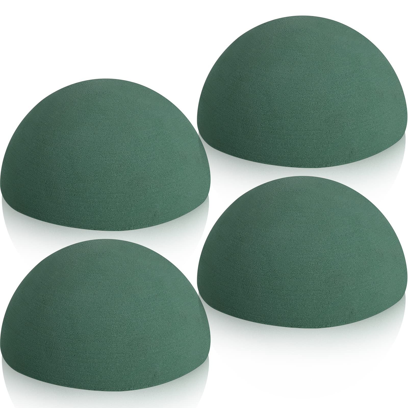 Floral Dry Foam Half Ball 4 Pack Green Floral Foam Round Foam Block Dry Foam Balls Craft Supplies Large Flower Foam Craft Foam for Artificial Plant Floral Arrangement (3.54 x 1.77 Inch) | Amazon (US)