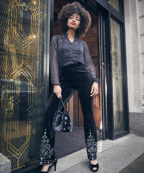 Night Star Velvet Bag | Joe Browns