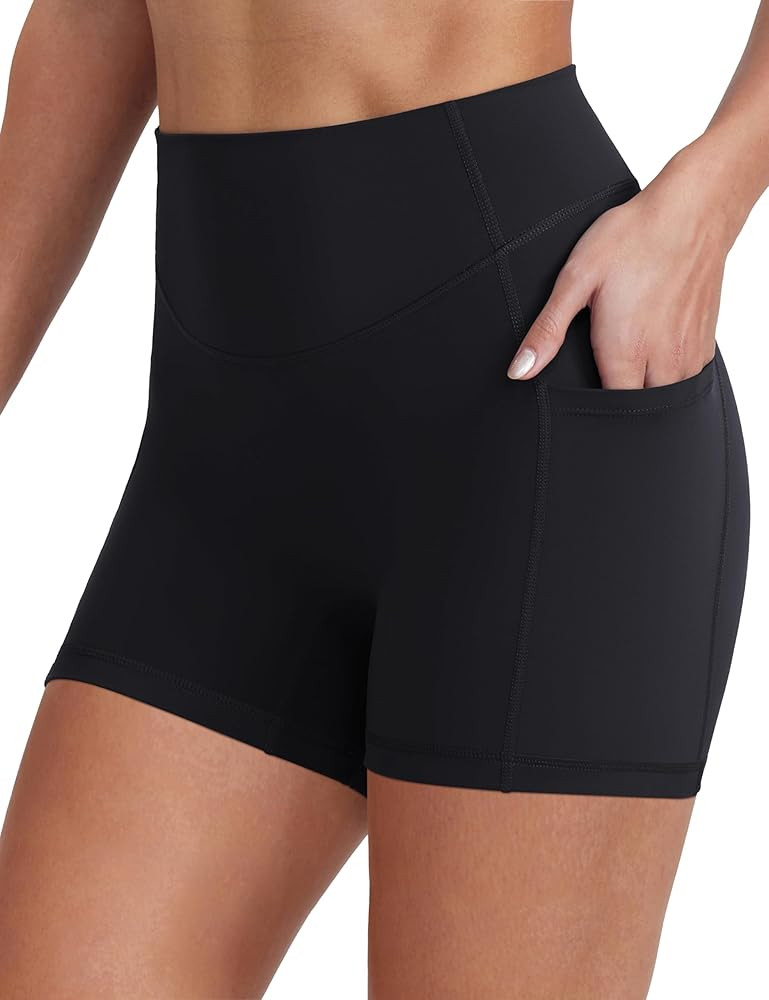ENERBLOOM Biker Shorts Women with Pockets 4"/6"/8"/10" Spandex Workout Shorts Lightweight for Sum... | Amazon (US)