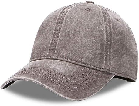 Unisex Adjustable Top Hats for Women Mens Baseball Caps Solid Baseball Hats Cotton Dad Hats | Amazon (US)