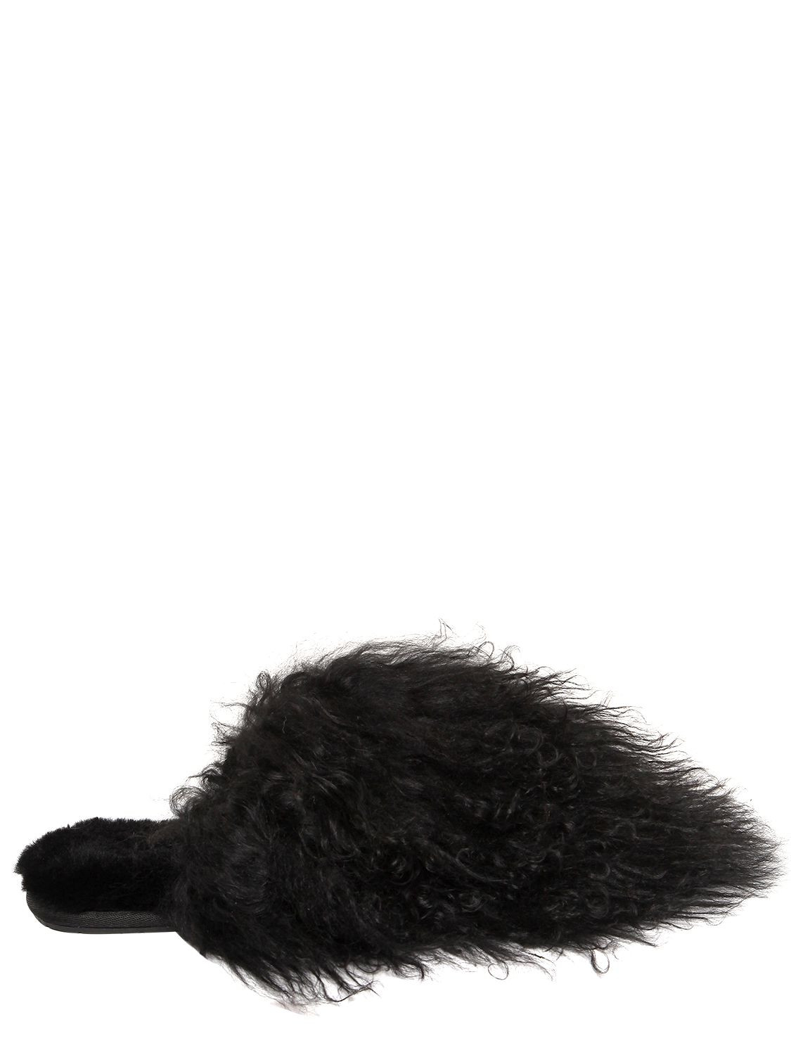 10MM MONGOLIA FUR MULE FLATS | Luisaviaroma