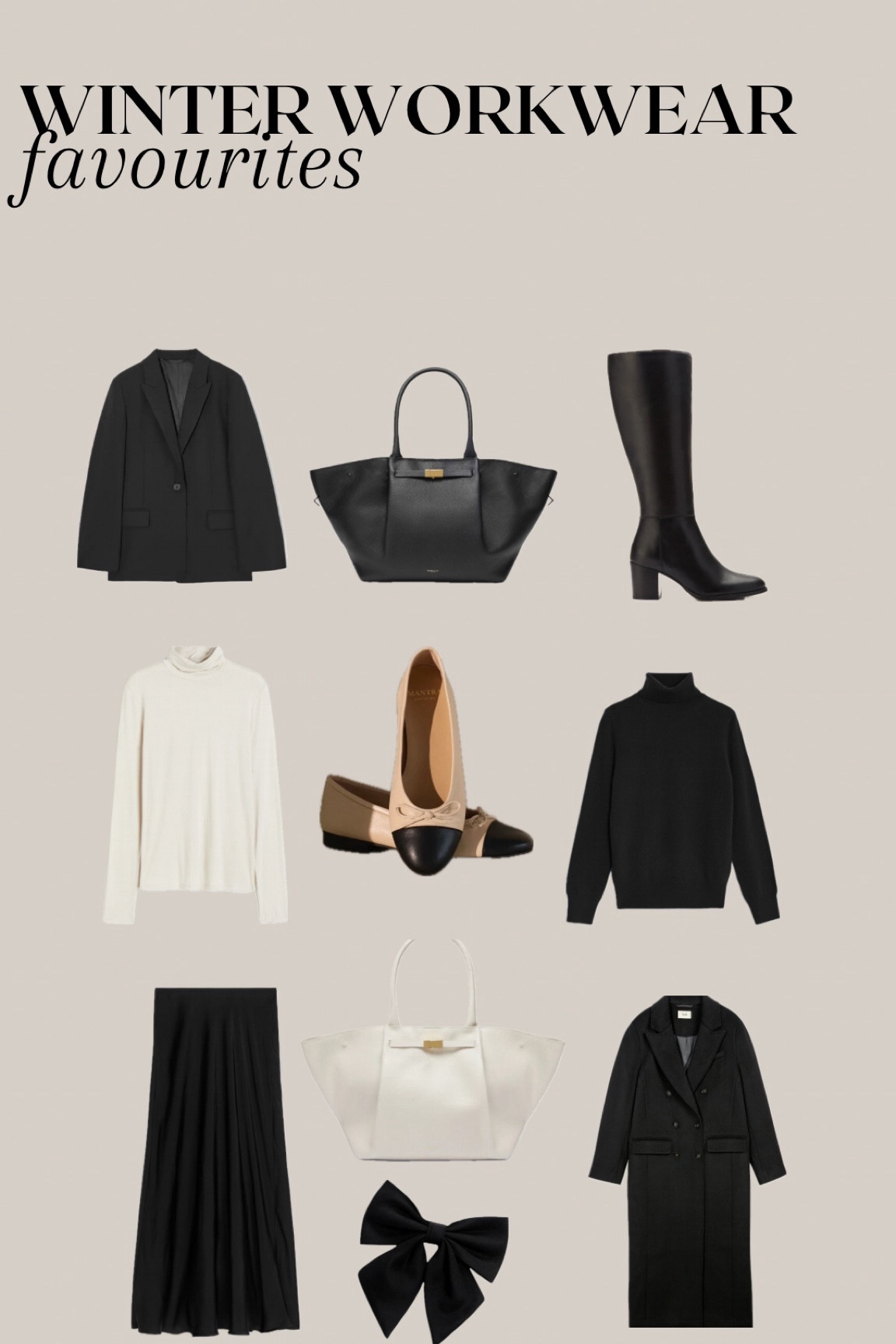 for the office girls:
I’ve rounded up my favourite workwear items I reach for week in week out. The beauty of these items is that they translate seamlessly into my everyday outfits so I’m not limited to workwear only pieces. They form a great basis of a capsule wardrobe, quality pieces that can be dressed up or down. Think thick-thigh friendly trousers, comfortable but chic shoes, warm tops, practical but chic bags etc.
Hope you love them as much as me! 

#LTKmidsize #LTKworkwear #LTKGiftGuide