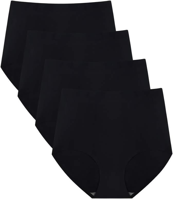 FallSweet No Show High Waist Briefs Underwear for Women Seamless Panties | Amazon (US)