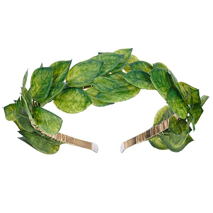 Green Laurel Leaf Headbands - Elf Greek Crown Headpiece Fairy Medieval Forest Elven Headband for ... | Amazon (US)