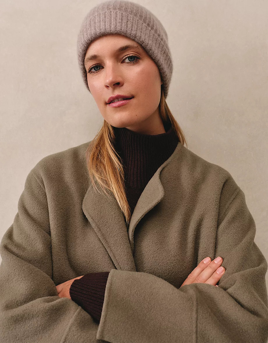Cashmere Ribbed Hat | The White Company UK & ROW