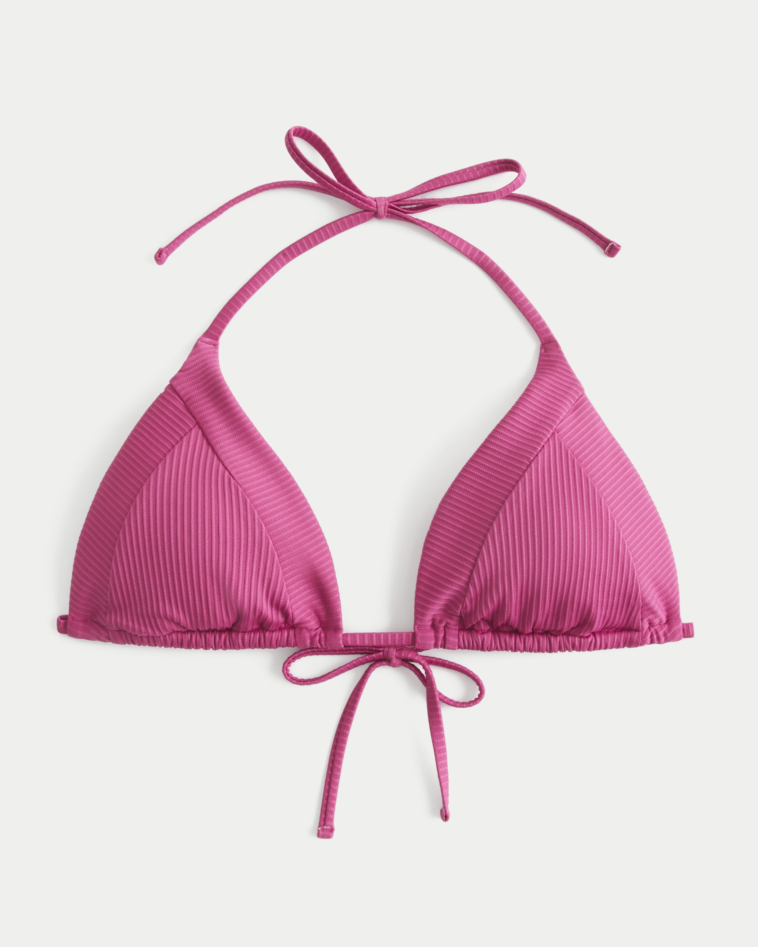 Ribbed Triangle Bikini Top | Hollister (US)