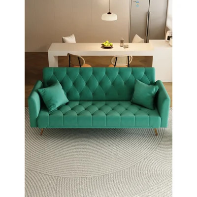 Velvet Convertible , 71" Wide, Fits Small Spaces, 3 Adjustable Angles, Easy Setup, Long-lasting 71 Inch Suits Living Rooms, Can Be Folded Into Bed, St | Wayfair North America